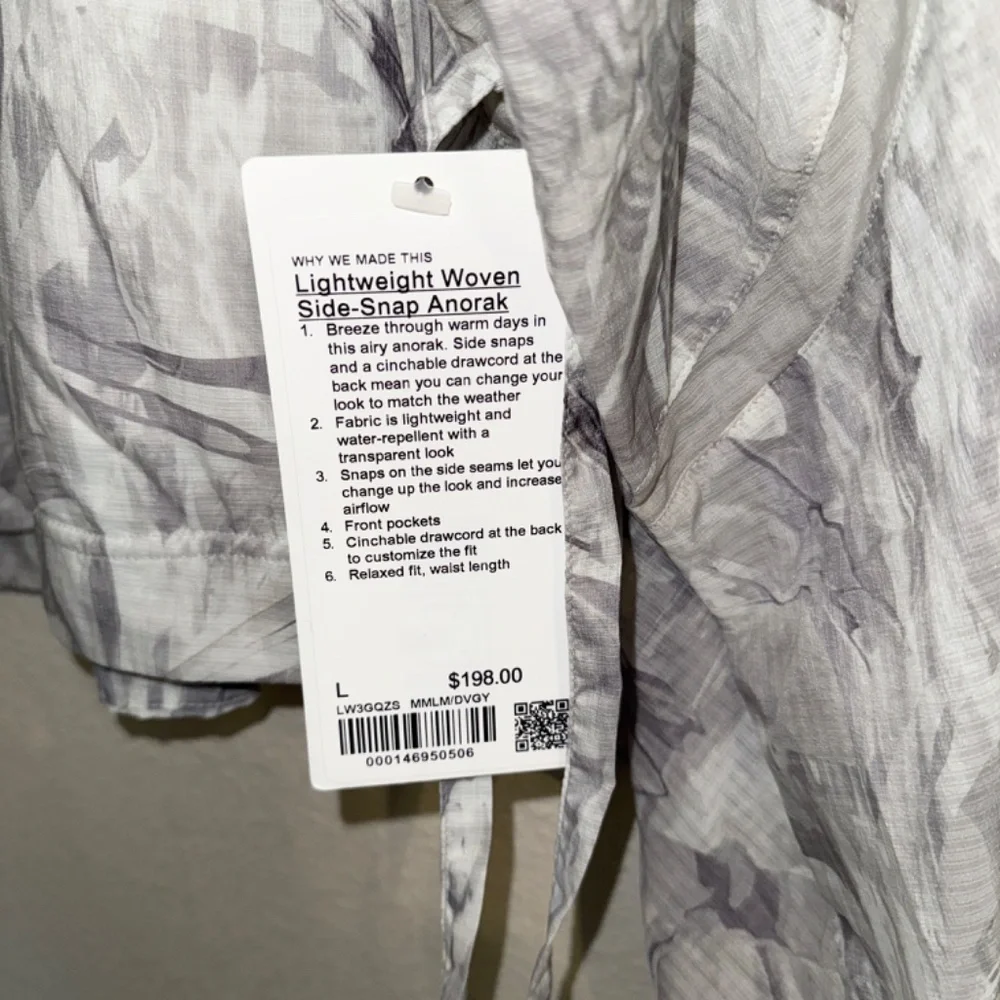 lightweight woven side snap anorak - Picture 4 of 7